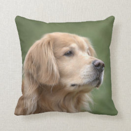 Golden retriever in der Nahaufnahme Kissen