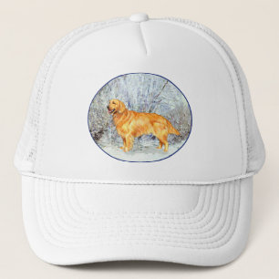 Golden Retriever in der Winterzeit Truckerkappe