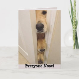 Golden Retriever Jeder Nose Geburtstagskarte Karte