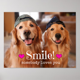 Golden Retriever Jemand Lieben Sie Poster
