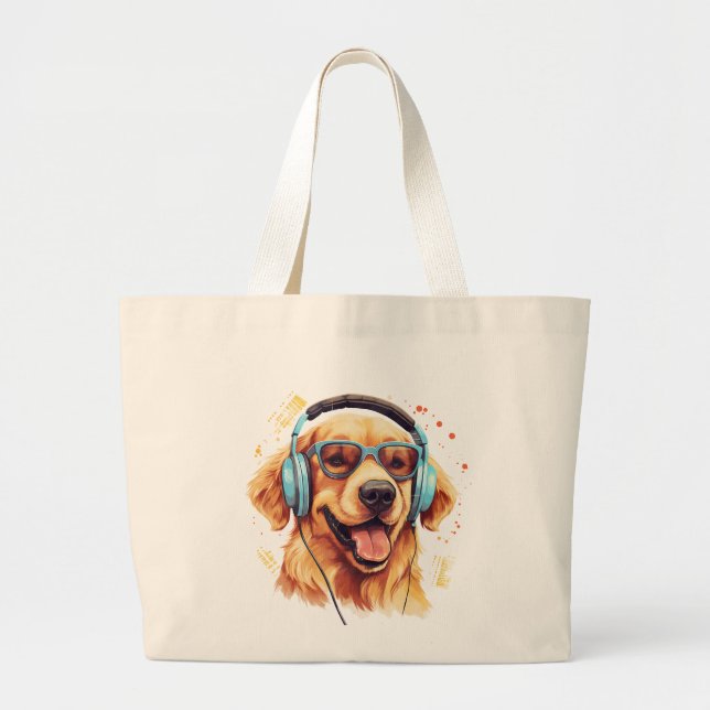 Golden Retriever Jumbo Tasche (Vorne)