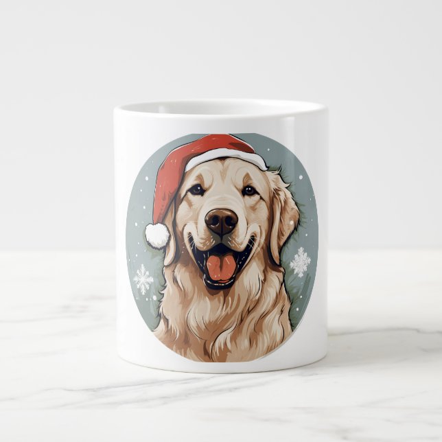 Golden Retriever Jumbo-Tasse (Vorderseite)