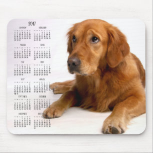 Golden Retriever Kalender 2017 Benutzerdefinierte  Mousepad