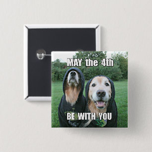 Golden Retriever kann der 4. sein mit Ihnen Parody Button