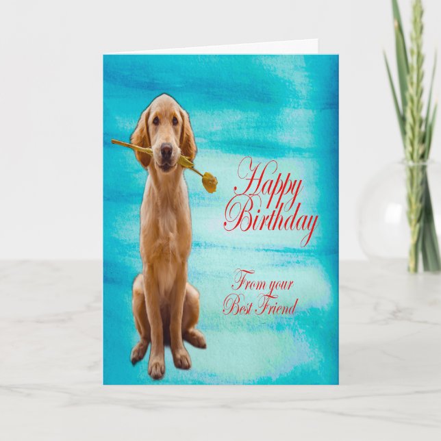 Golden Retriever Karte (Vorderseite)
