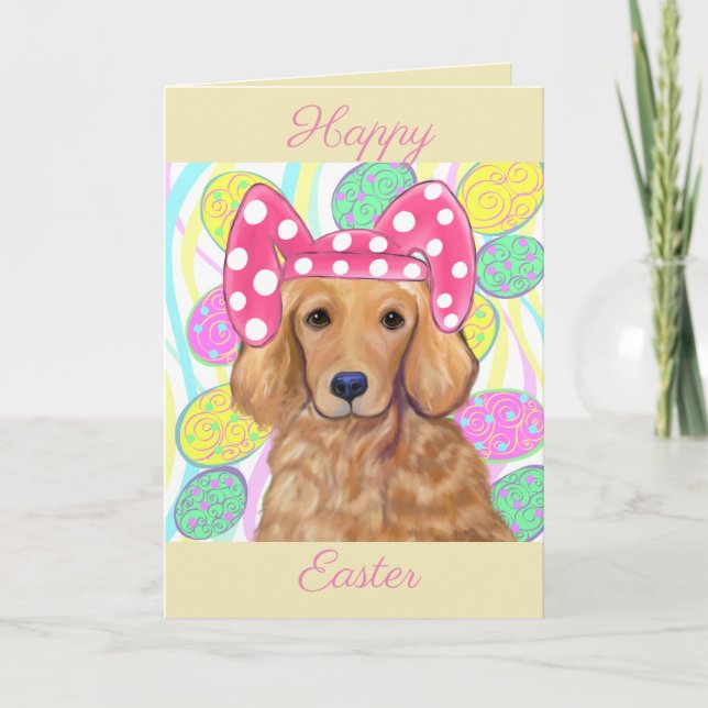 Golden Retriever Karte (Vorderseite)