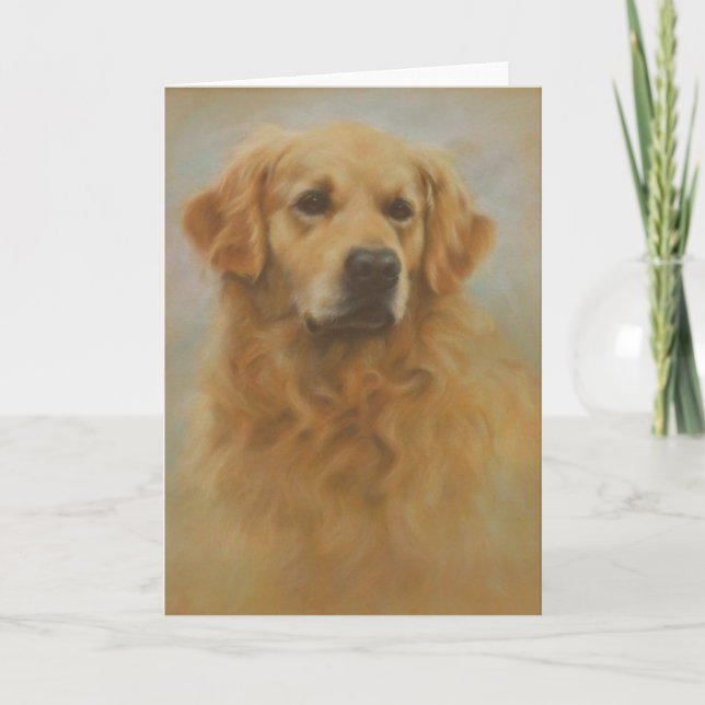 Golden retriever karte (Vorderseite)