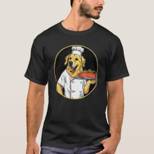 Golden Retriever Koch Lustiger Hund Kochen T-Shirt