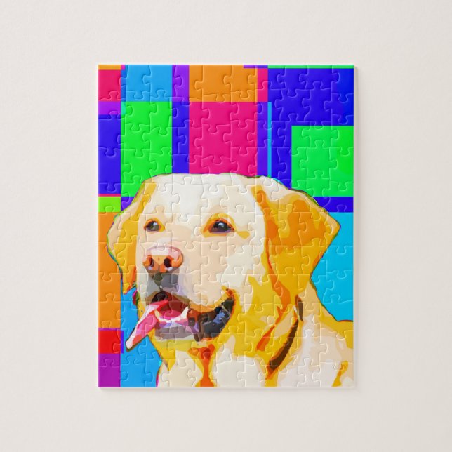 Golden retriever-Kunst (Vertikal)