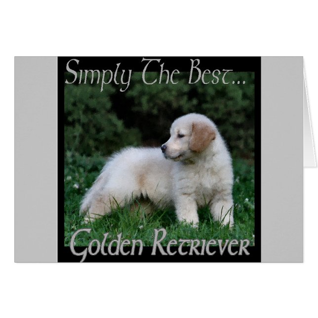 Golden Retriever Kunst Geschenke (Vorderseite (Horizontal))