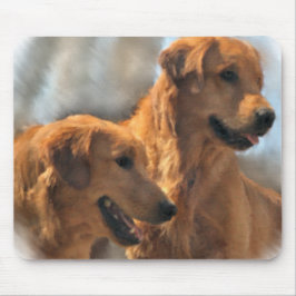 Golden Retriever Kunst Geschenke Mousepad