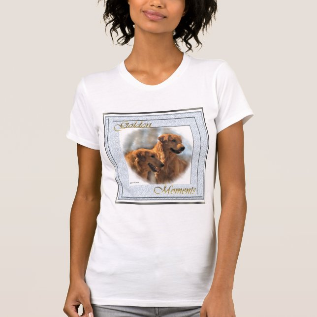 Golden Retriever Kunst Geschenke T-Shirt (Vorderseite)