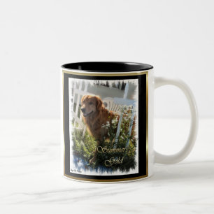 Golden Retriever Kunst Geschenke Zweifarbige Tasse