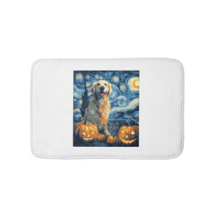 Golden Retriever Kürbis Sternennacht Hundemama Van Badematte