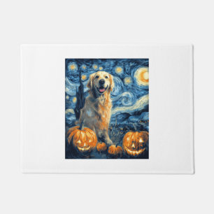 Golden Retriever Kürbis Sternennacht Hundemama Van Fußmatte