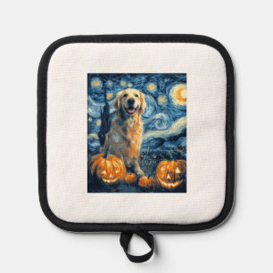 Golden Retriever Kürbis Sternennacht Hundemama Van Topflappen