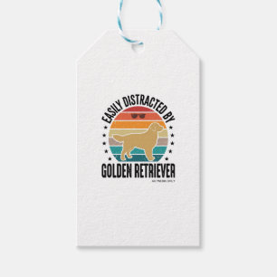 Golden Retriever Leicht Ablenkbar Vintage Hund Des Geschenkanhänger