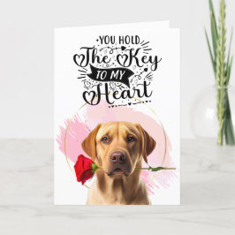 Golden Retriever Liebe Custom Valentinstag Feiertagskarte