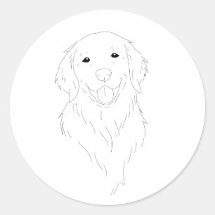 Golden Retriever Liebhaber Aufkleber