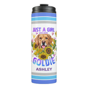 Golden Retriever Liebhaber Sonnenblume Trainer Flo Thermosbecher
