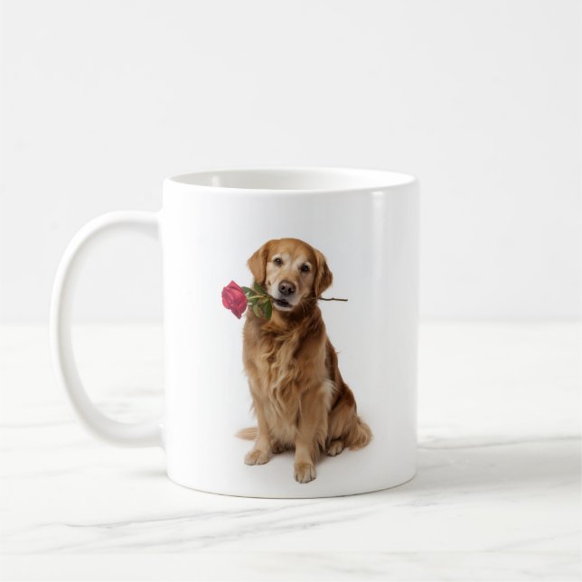 Golden Retriever Love Kaffeetasse (Links)