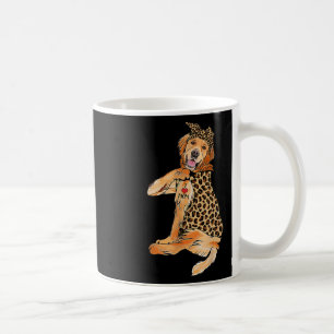 Golden Retriever Lover I Liebe Mama Tattoo Leopard Kaffeetasse