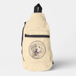 Golden Retriever Malerei Niedlich Original Hunde K Crossbody Bag