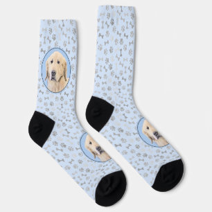 Golden Retriever Malerei - Süße Original-Hunde-Kun Socken