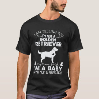 Golden Retriever Mama Baby Süße Hundebesitzerin M T-Shirt