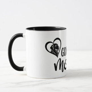 Golden Retriever Mama - Elegante Herzsilhouette Ty Tasse