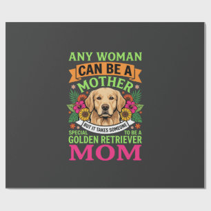Golden-Retriever-Mama Floraler Hundeliebhaber Geschenkpapier