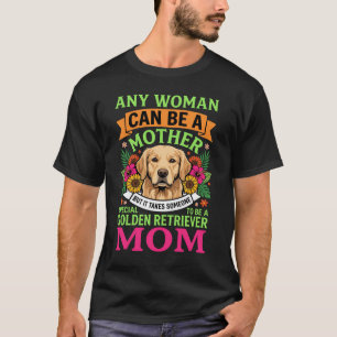 Golden-Retriever-Mama Florales Hundeliebhaber T-Shirt