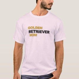 Golden Retriever Mama Hund Liebhaber Typografie De T-Shirt