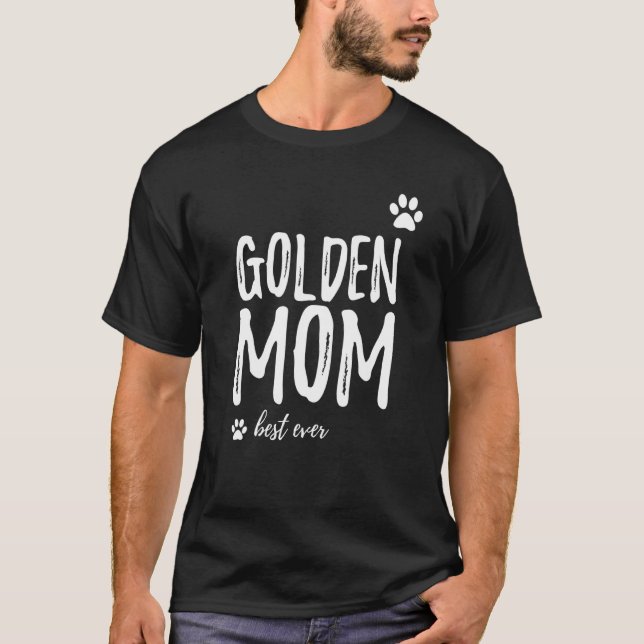 Golden Retriever Mama Hund Mama T-Shirt (Vorderseite)