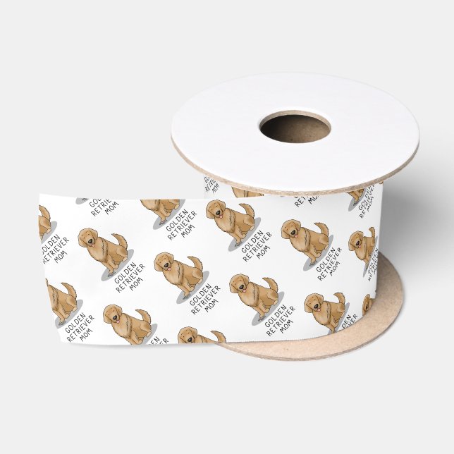 Golden Retriever Mama - Hunde Mama Satinband (Spule)