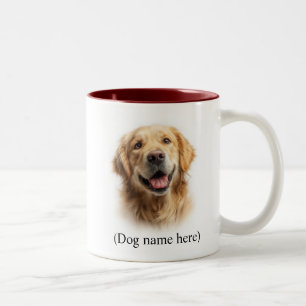 Golden Retriever Mama Hundeliebe Zweifarbige Tasse