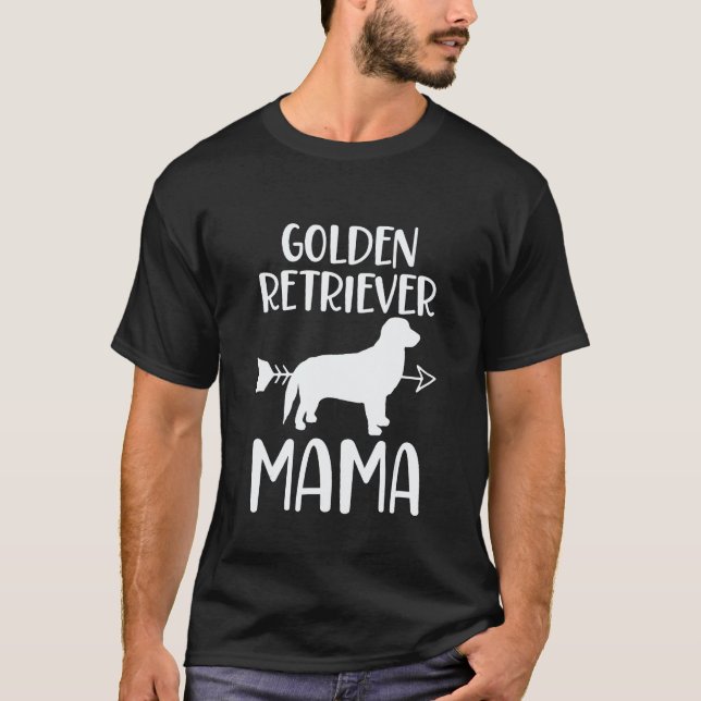 Golden Retriever Mama Mutter T-Shirt (Vorderseite)