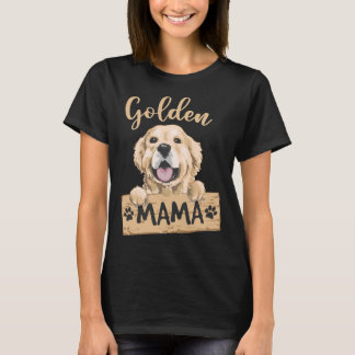 Golden Retriever Mama Niedlich Hunde Mama T-Shirt