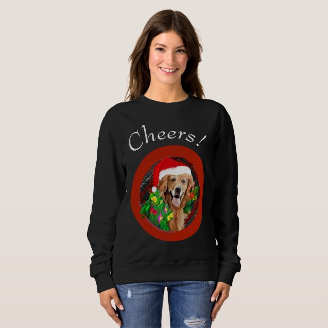 Golden Retriever Mama Niedlich Hunde Rasse Sweatshirt (Vorne ganz)