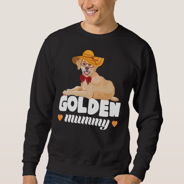 Golden Retriever Mama Owner Chill Hat Glasses Sweatshirt (Vorderseite)