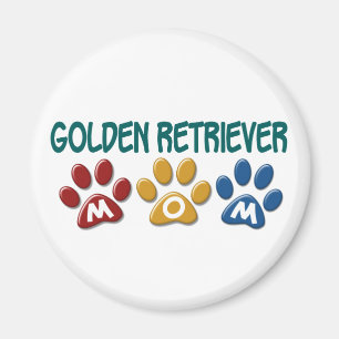 GOLDEN RETRIEVER Mama Pfosten Print 1 Magnet