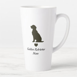 Golden Retriever Mama Silhouette Herz T-Shirt Hund Milchtasse