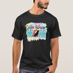 Golden Retriever Mama Tie Dye Hundemama T-Shirt