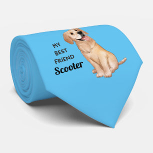 Golden Retriever Mein Bester Freund Benutzerdefini Krawatte