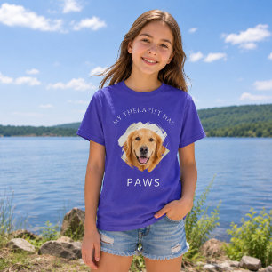 Golden Retriever Mein Therapeut hat Pfoten Foto Mä T-Shirt