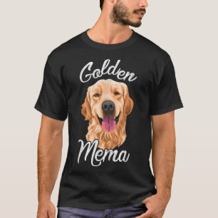 Golden Retriever Mema for Women Mother Dog Pet T-Shirt
