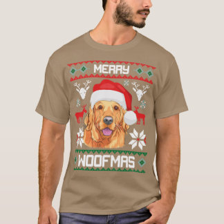 Golden Retriever Merry Woofmas Christmas Goldie Do T-Shirt