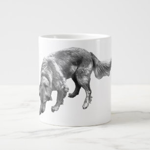 Golden Retriever mit spielerischem Ausdruck Jumbo-Tasse