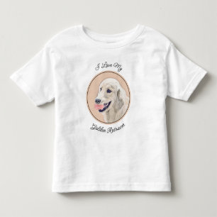 Golden Retriever mit Tennis Ball Malerei Hund Kuns Kleinkind T-shirt