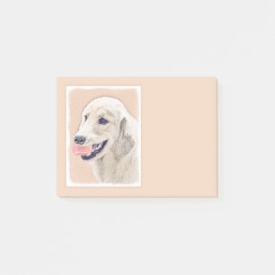 Golden Retriever mit Tennis Ball Malerei Hund Kuns Post-it Klebezettel